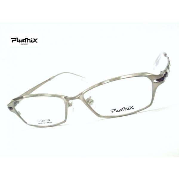 PlusMix PX-13547 メガネ シルバー ケース付き PlusMix PX-13547