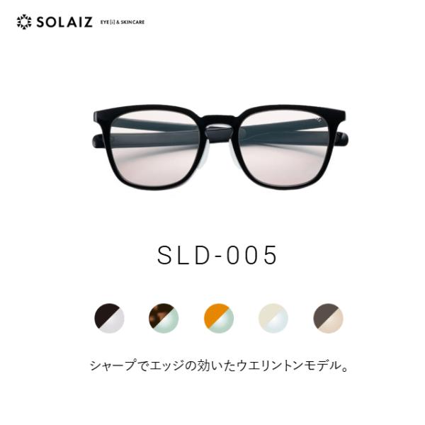 ソライズ サングラス SLD-005 シャープでエッジの効いたウエリントン