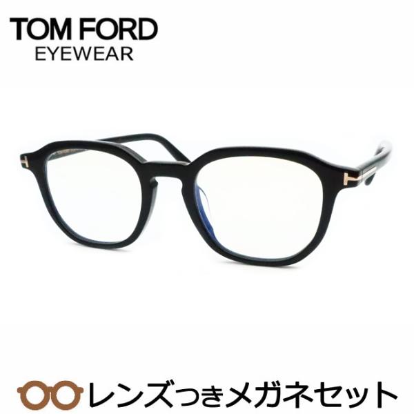 TOM FORD ブラック フレーム メガネ ケース付き TOM FORD EYEWEAR トムフォードメガネセット FT6010-K-B 001