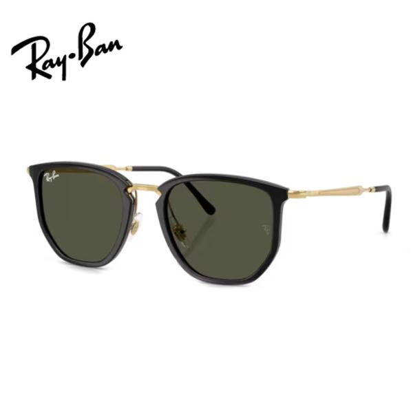 レイバン度入りサングラスセット　RB4451　6306/31　53サイズ　ブラック　ゴールド　度付き　Ray-Ban　正規品　ケースつき　ＵＶカット　度つき完成品