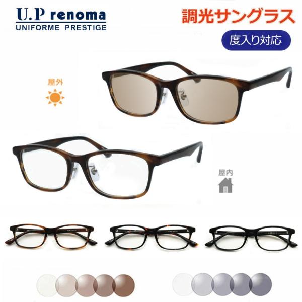 renoma ダークブルー メガネ サングラスセット。マグネット式
