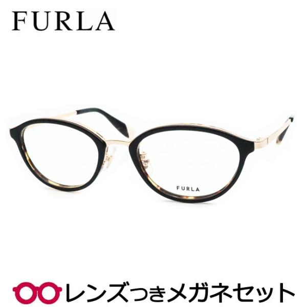FURLA　フルラ　眼鏡　度入り 楽天市場】フルラ メガネ 度付き 度あり ボストン セルフレーム