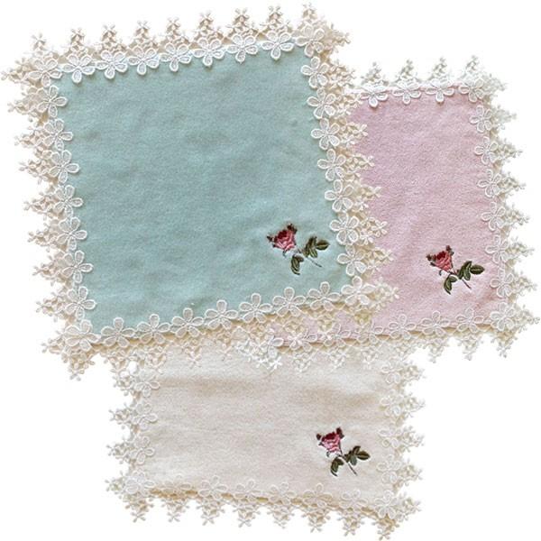 LA LUICE ローズ ハンカチ ルドゥーテ 薔薇 レース 刺繍 るいす