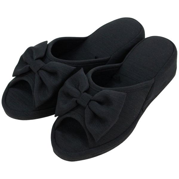 お受験スリッパ ヒール おしゃれ 学校 参観日 黒 フォーマル リボン M L ヒール4cm 卒業式 入学式 レディース ブラック かわいい 冠婚葬祭 学校行事 St 10 2 7 薔薇雑貨かわいい姫系雑貨のmeggie 通販 Yahoo ショッピング