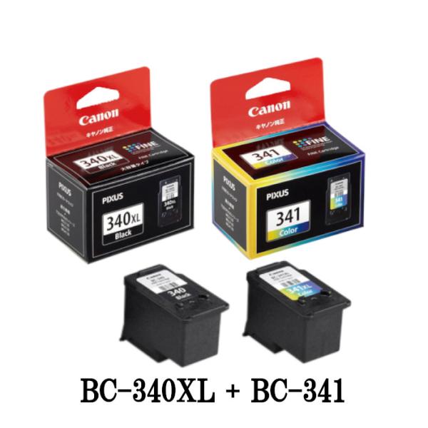純正品セット】CANON キヤノン FINEカートリッジ BC-340XL341 セットBC