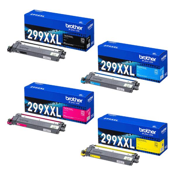 純正ブラザー4色 TN299XXLBK / TN299XLC / LM / LY 純正品4色セット ブラザー TN-299XXLBK/TN-299XXLC/TN-299XXLM/TN