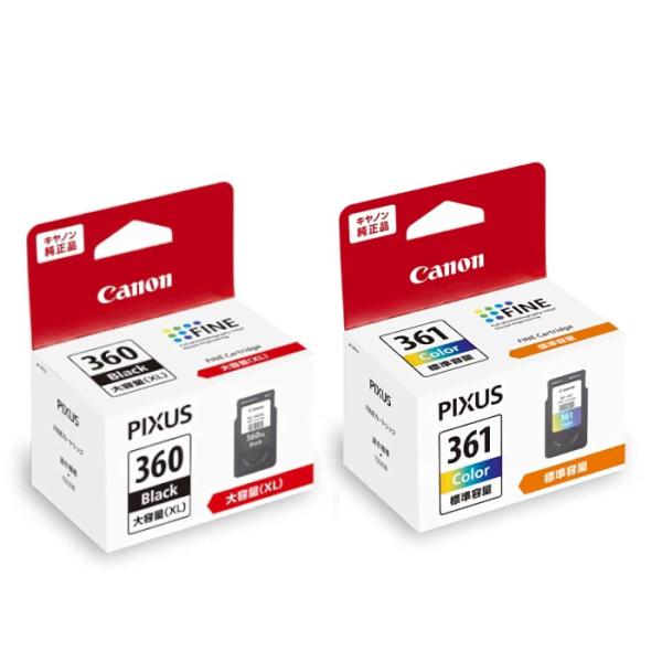 純正品セット CANON キヤノン FINEカートリッジ BC-360XL361 セットBC