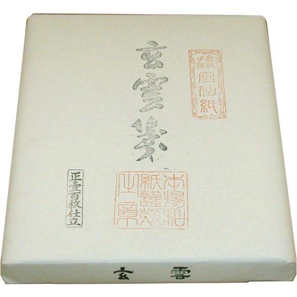 半切手漉き画仙紙 手漉き画仙紙 玄雲仙（半切）100枚 和紙 書道用紙 : 和紙専門卸