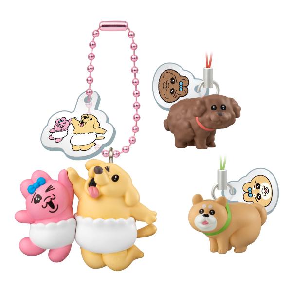 【BOX】バンダイ おぱんちゅうさぎとわんころマスコット ビスケットつき 10個入