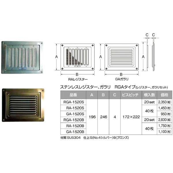 �X�e�����X �K���� �P�i   GB 2040S �T�C�Y A200��B400��C10 �r�X�s�b�`156x356 �V���o�[�@����20��