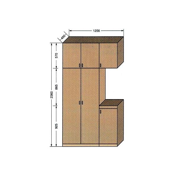 CM-1256@HZbg(NDgi)W1672XH2360XD410(Ȃ) / ֎[@ʔ V[Y{bNX V[YbN