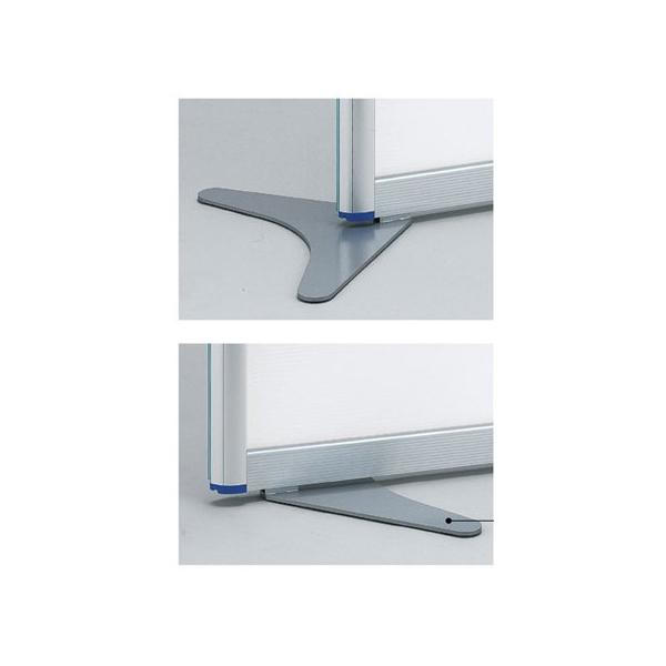 四ッ折 アルミ パーティション キャスター脚 事務所 オフィス ナチュラル色 四ッ折 アルミ パーティション キャスター脚 事務所 オフィス