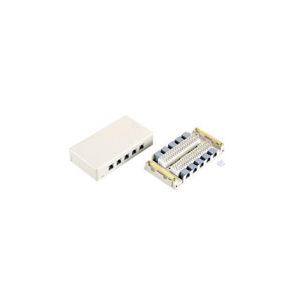 SANWA クリップターミナル式 電話用モジュラーローゼット（4芯10連