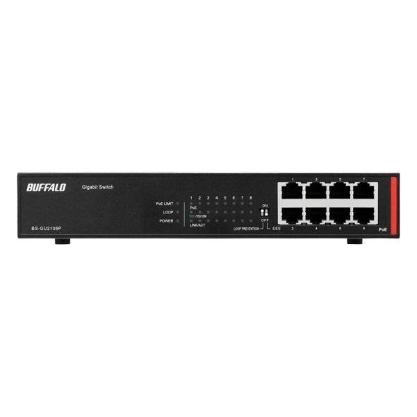 BUFFALO（バッファロー） BS-GU2108P ブラック 8ポート 法人向け