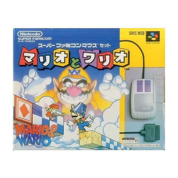 マリオとワリオ マウス付/スーパーファミコン(SFC)/中古/一部付属品欠