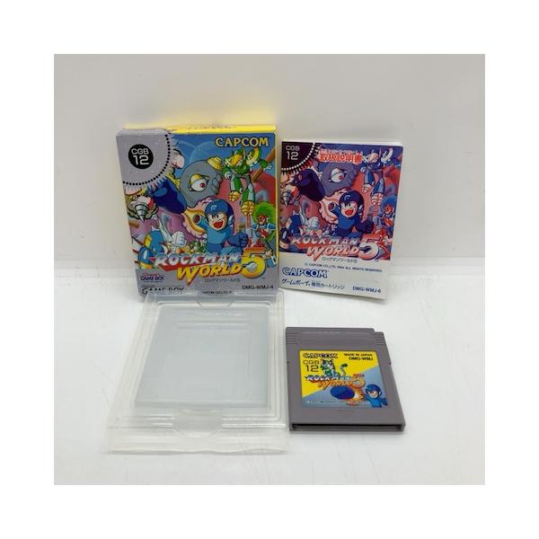 ロックマンワールド5/ゲームボーイ(GB)/中古/箱・説明書あり