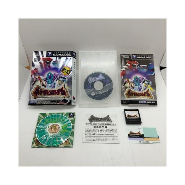 ポケモンコロシアム/特典ディスク・メモカ付/ゲームキューブ(GC)/中古/箱・説明書あり