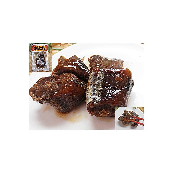 棒たら煮物 原材料名 たら(北海道産) しょう油 砂糖 植物タンパク加水分解物 ソルビトール 調味料(アミノ酸) ビタミンB1 甘味料(甘草、ステビア、甘茶)(原料の一部に大豆小麦を含む) １袋当り内容量　１１０ｇ １袋当り 切り身２-５切...