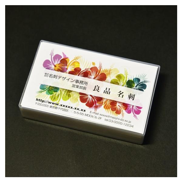 デザインカラー名刺（両面）Tropical-Flower〈100枚〉送料無料 /【Buyee】 