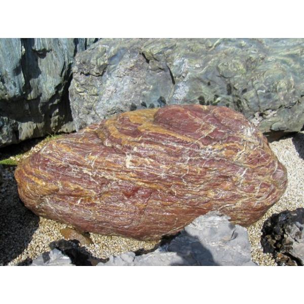 赤石 庭石 景石 銘石 自然石 和風 庭園 飾り石 天然石 石庭 : 銘石