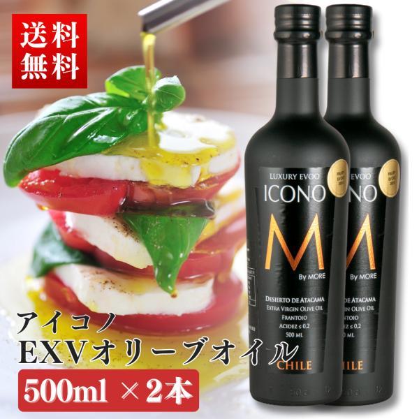 最安値 エキストラバージン オリーブオイル ICONO(アイコノ)  FRUITY SPICY 500ml by MORE Chile 2本セット エクストラバージン オリーブ油 酸度0.17％ ギフト