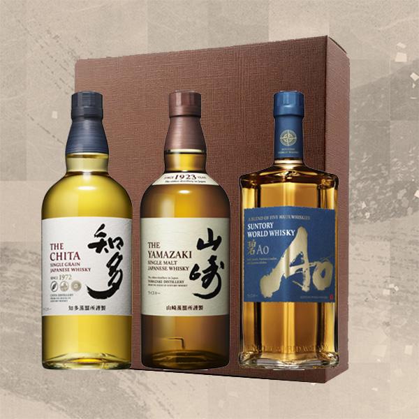 サントリー ウイスキー ギフトセット 山崎シングルモルト/知多/AO  
