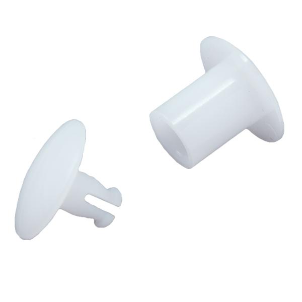 専用の工具は必要なく、手で留められる便利なプラスチックビスです。段ボール什器などの組み立てにおすすめです。別ページで1.8~8mmも販売しております。4mm、8mmは黒もございます。【製品仕様】頭径：12φ間隔（はさみ厚）：2mm適応穴径：...