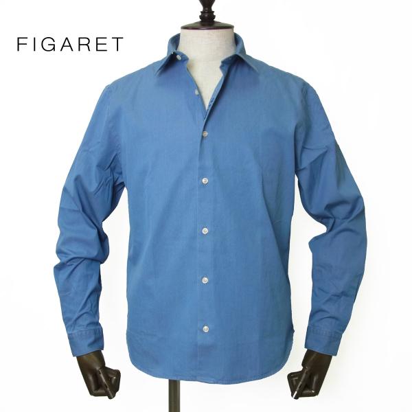 FIGARET ネイビー 長袖シャツ mejiroleacca_jetaime-co1152-
