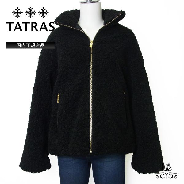 TATRAS タトラス レディース LUELA ルエラ ショート ボア ブルゾン ジャケット テディ 長袖 アウター ブラック 黒 人気 大人 可愛い 2026AW イタリア  正規品