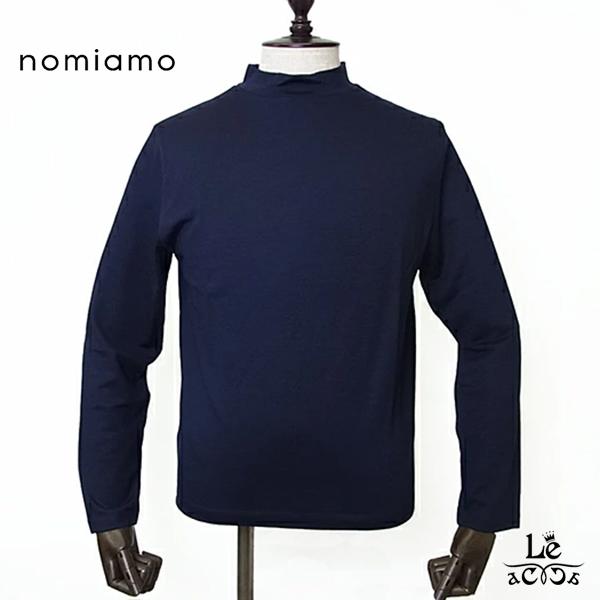 nomiamo ノミアモ モックネック カットソー 長袖 ウォッシャブルウール 
