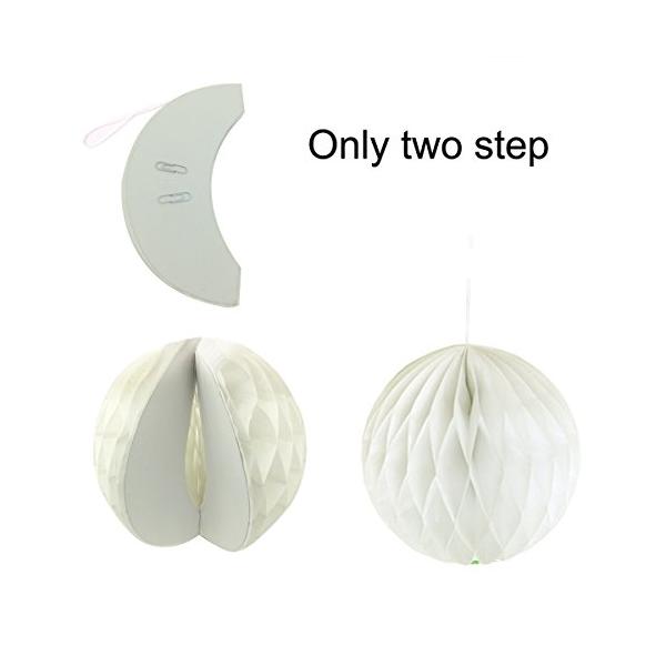 Recosis ペーパーフラワー フラワーポンポン ハニカムボール 飾り付け 結婚式 誕生日 飾り付け 紙花 ディープピンク ピンクとホ Sagaretxe Net