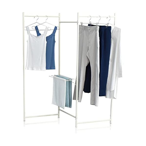 屏風型3連ハンガーラック