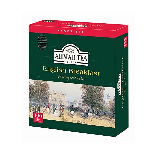 他サイト： AHMAD TEA アーマッドティー  イングリッシュブレックファースト ティーバッグ 100袋  英国ブランド 個包装の商品画像