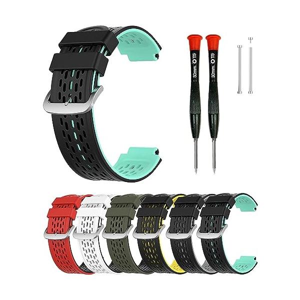 GARMIN Foreathlete 235j ベルト ガーミン 220J 230J 235 620J 630J 735XTJ ベルト garmin ベルト 腕時計 切替え バンド ソフト シリコン製 工具付き