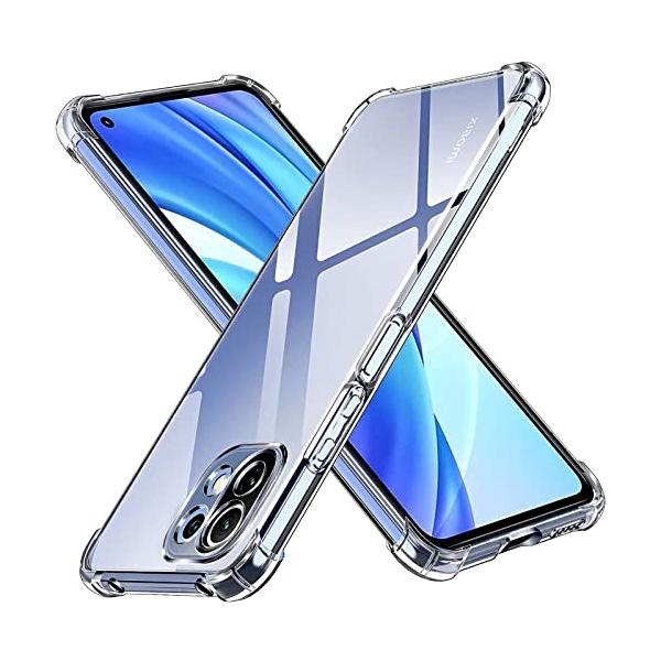 LAYJOY Xiaomi Mi 11 Lite 5G 耐衝撃 ケース 小米 透明ソフトTPU カバー 米軍MIL規格取得 全面保護 角保護強化 衝撃吸収 シャオミ ミー 11 lite 5g