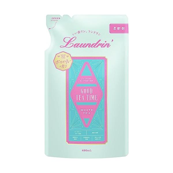 ランドリン 柔軟剤 ホワイトティーの香り 詰め替え 480ml
