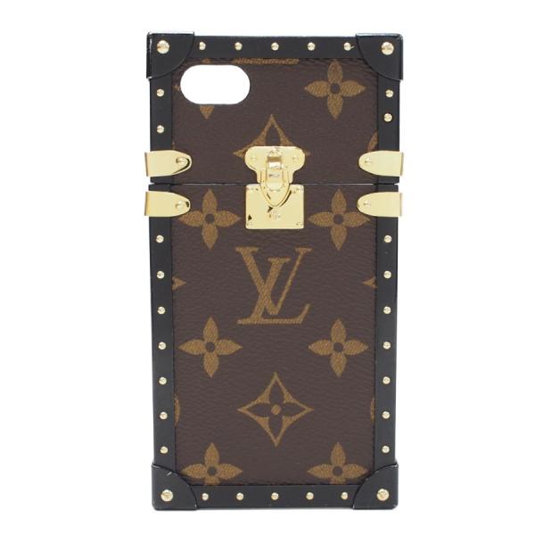 ルイヴィトン アイフォンケース アイトランク Iphone7ケース M モノグラム Vuitton Trunk Eye Louis オープニング 大放出セール ブラウン