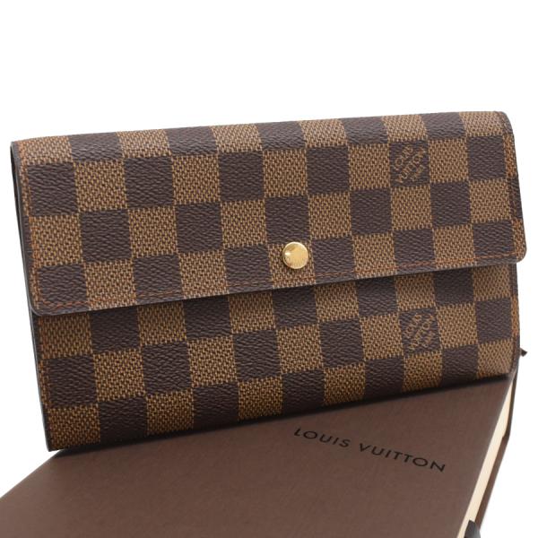 ルイヴィトン　ポシェットポルトモネクレディ　ダミエ　N61724 長財布 LOUIS VUITTON（ルイ・ヴィトン） 新品同様 ダミエ ポシェットポルト