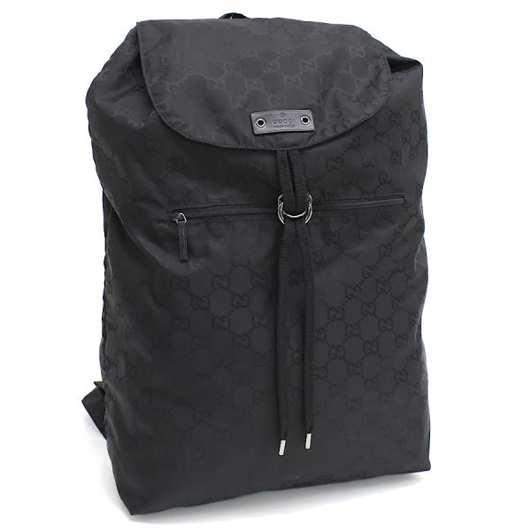 GUCCI リュックサック GUCCI グッチ リュック バックパック 223670 GGナイロン ブラック