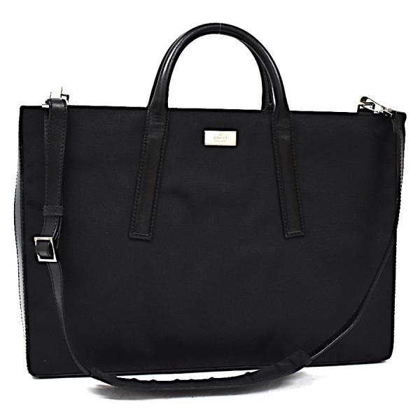 グッチ ビジネスバッグ ナイロン×レザー メンズ 2WAY ブリーフケース 黒 GUCCI（グッチ） 2WAYブリーフケース 015・3404 ナイロン×レザー