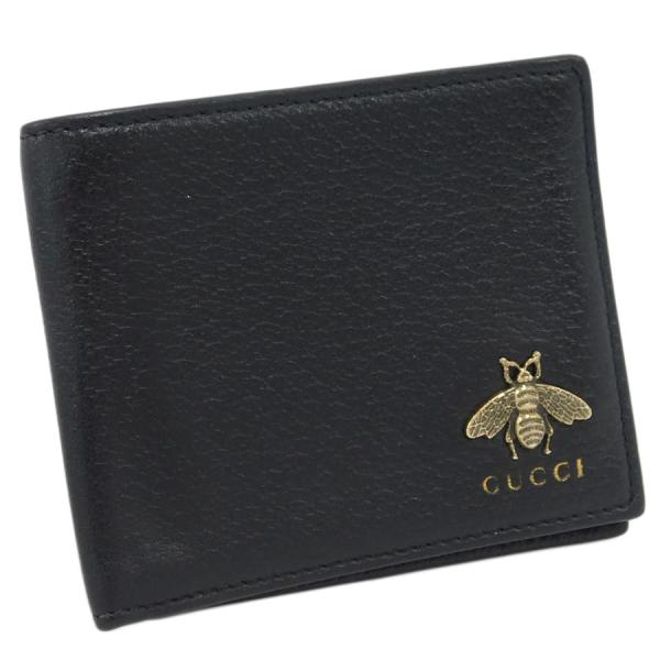 グッチ GUCCI ケース 財布　644333•0416 GUCCI（グッチ） 札入れ 523664・0416 ブラック系 レザー アニマリエ