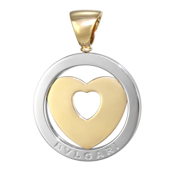 BVLGARI ブルガリ トンド ハート ペンダントトップ チャーム K18 BVLGARI ブルガリ トンド ハート ペンダントトップ チャーム K18