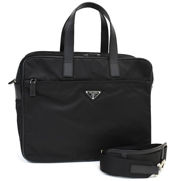 【Sale】PRADA　プラダ　ビジネスバッグ　ボストン　ブラック　三角プレート PRADA（プラダ） ビジネスバッグ ブリーフケース 書類カバン キャリー