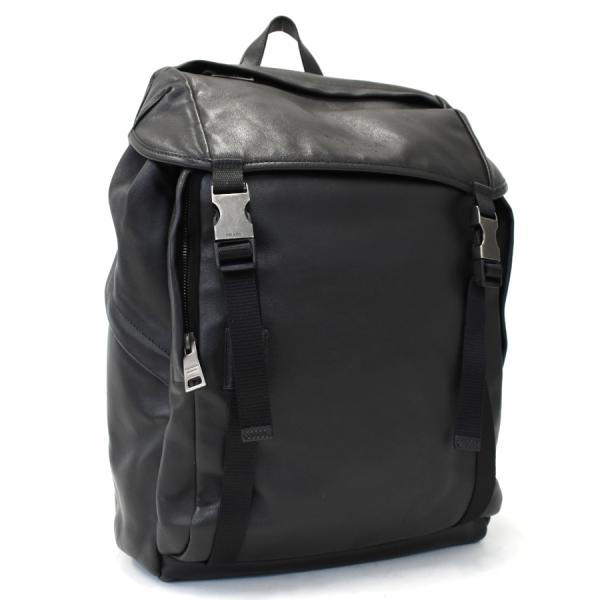 PRADA（プラダ） リュック バックパック VZ0062 レザー ブラック