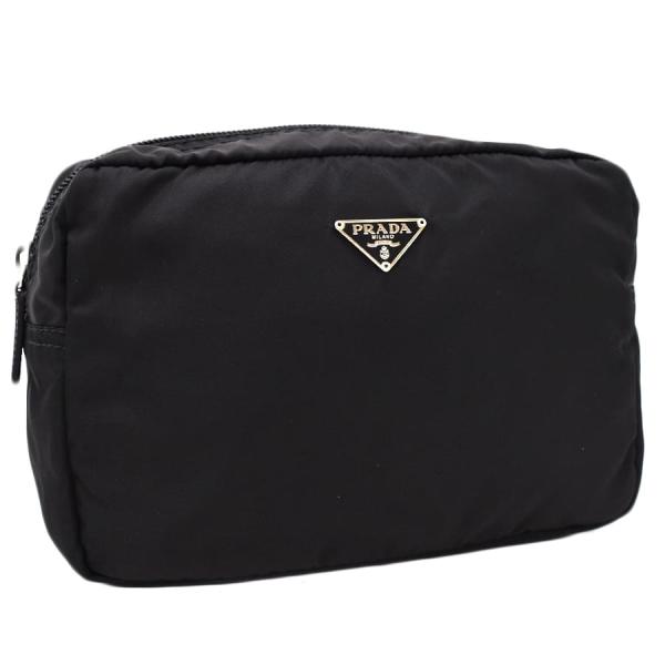 PRADA（プラダ） 新品同様 ポコノ ナイロン コスメポーチ カード MV348