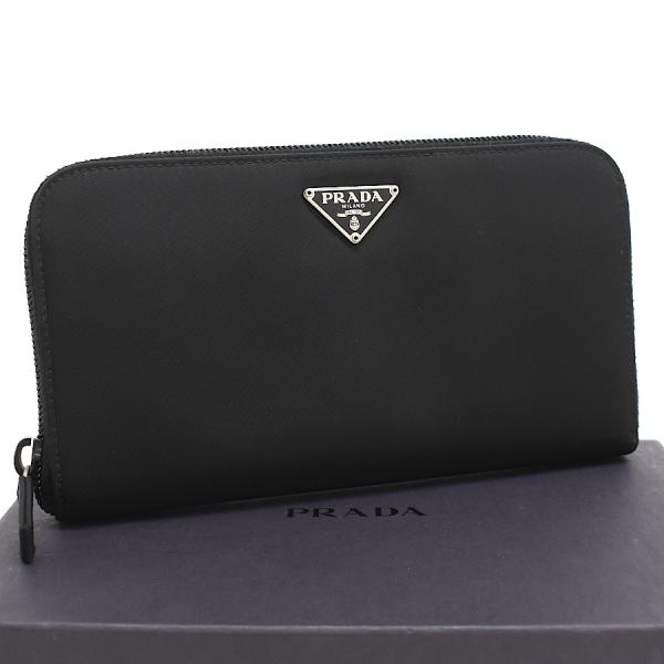 PRADA（プラダ） 長財布 1ML506 ナイロン ブラック トライアングルロゴ