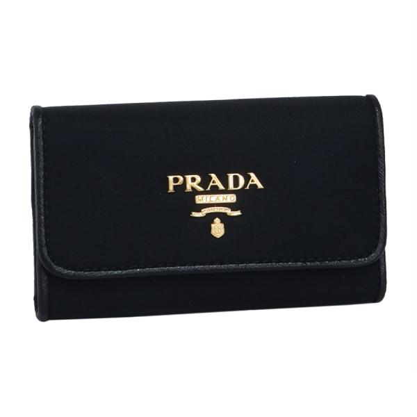 新品同様 プラダ 6連キーケース ナイロン ブラック PRADA