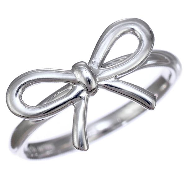 TIFFANY BOW 新品同様 ティファニー ボウ リボン リング 指輪
