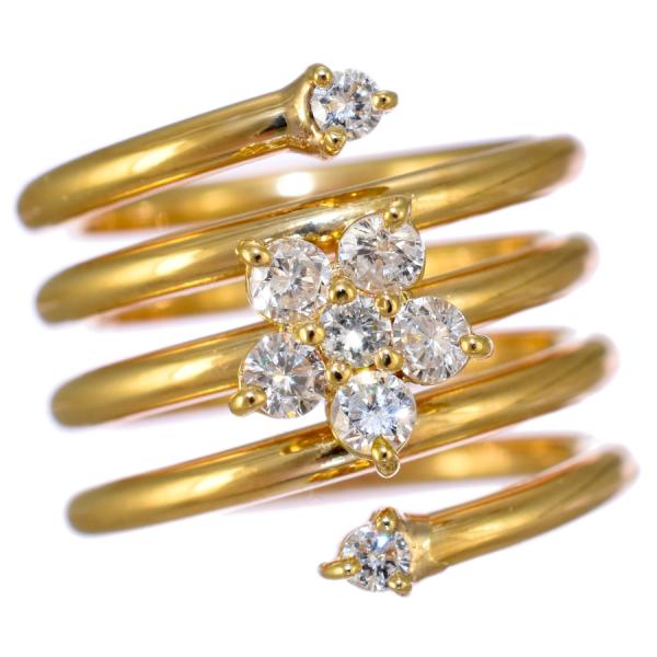 Ponte Vecchio（ポンテヴェキオ） ピンキーリング スパイラル 指輪 K18