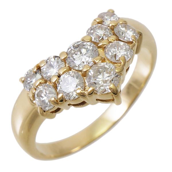 ジュエリーマキ リング K18イエローゴールド ダイヤモンド 1.01ct 11号  